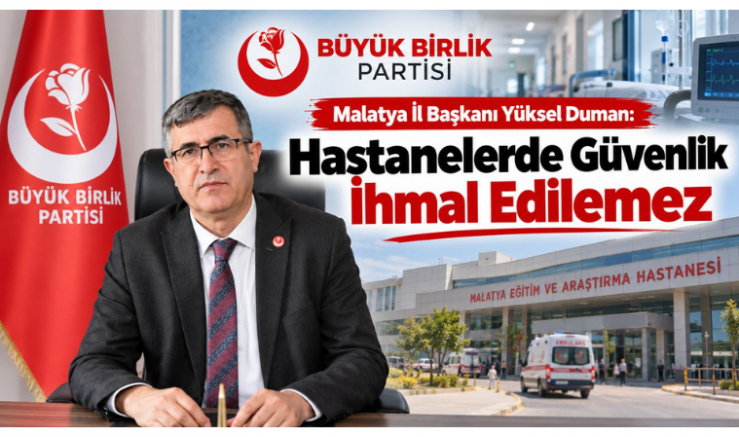 Başkan Duman: Hastanelerde Güvenlik İhmal Edilemez - GÜNDEM - İnternetin Ajansı
