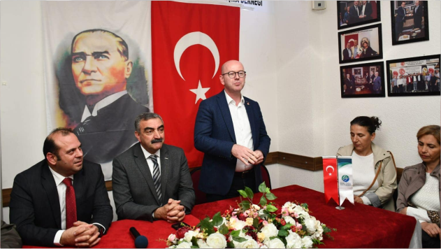Başkan Sarı hem ziyaret etti hem edildi!